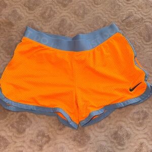 Nike Orange & Blue Dri-Fit Athletic Shorts